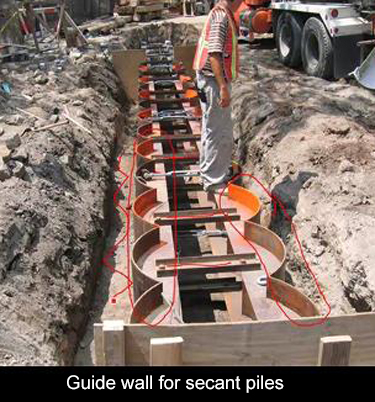 cleaning out the shaft with armored auger